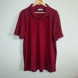 Magellan Brick Red Loose Fit Short Sleeve Polo Shirt Size 2XL